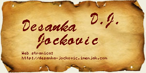 Desanka Jocković vizit kartica